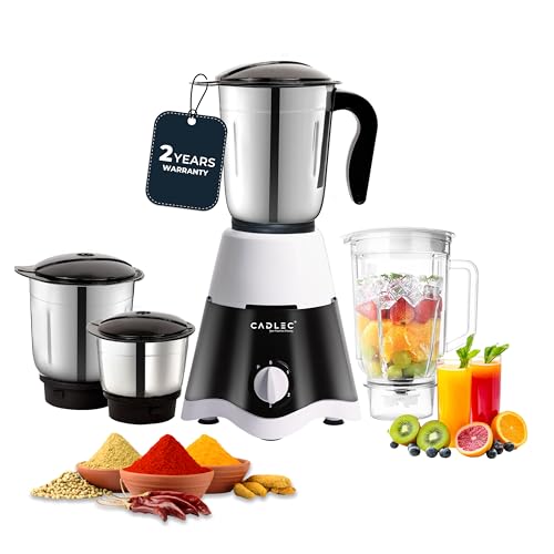 Cadlec JarGenie 4 Jar 750 Watt Mixer Grinder | High-Power Juicer, Blender & Mixer | Durable ABS Body | Multi-Function for Juicing & Blending | 2-Year Warranty view 1