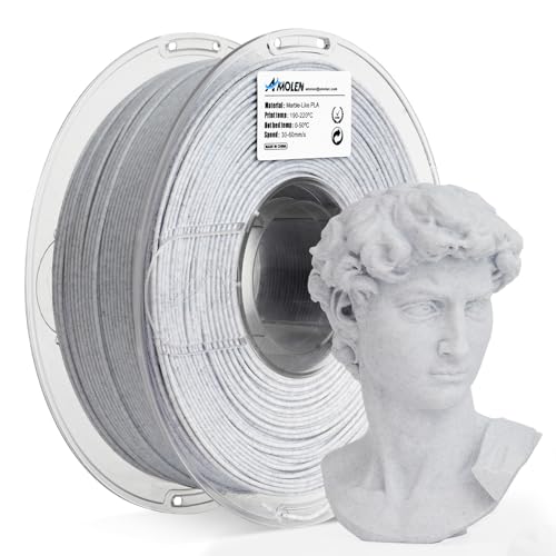 AMOLEN PLA Marble 1kg - Light Gray Marble