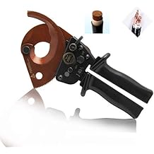 NEWTRY Ratchet Cable Cutter J40A Copper-Aluminum Cable Scissors Gear Cable Cutter Ratchet Scissors