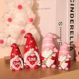 Valery Madelyn Valentine's Day Decorations, 2pcs Gonk Decorations, Table Decor, Resin Garden Gnome Ornaments Outdoor, Valentine Gift for Her, 8cm - Image 7