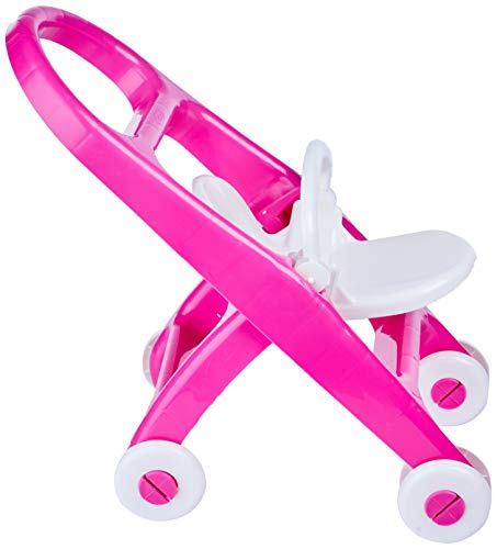 Carrinho de Boneca Casinha Flor, Xalingo, 04810, Rosa/Branco