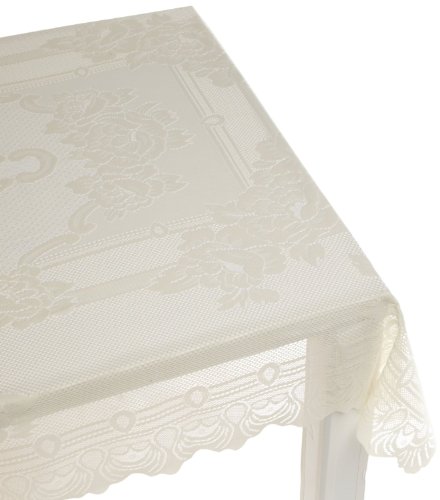 Lorraine Home Fashions Sharon 152,4 cm par 264,2 cm Nappe Rectangulaire, crème, 52 by 70-inch