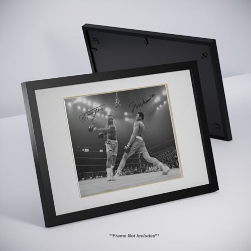 Ikonic Fotohaus Muhammad Ali Joe Frazier Boxing Legends Signed Photo Autograph Print Wall Art Home Decor thumb #3