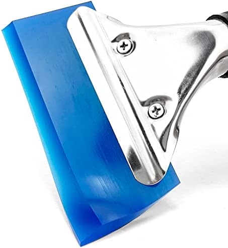 Ewrap Rubber Shower Squeegee for Shower Door,Car Squeegee Window Squeegee Window Wiper for Kitchen Countertop, Mirror, Tiles, Car Windshield(blue)