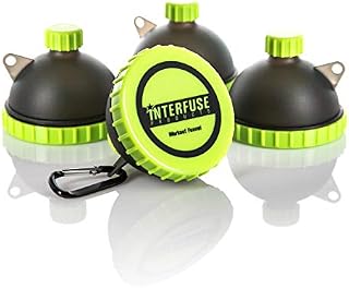 Protein Funnel Keychain 4-Pack; Water Bottle Funnels for Supplements, Portable Protein Powder Container