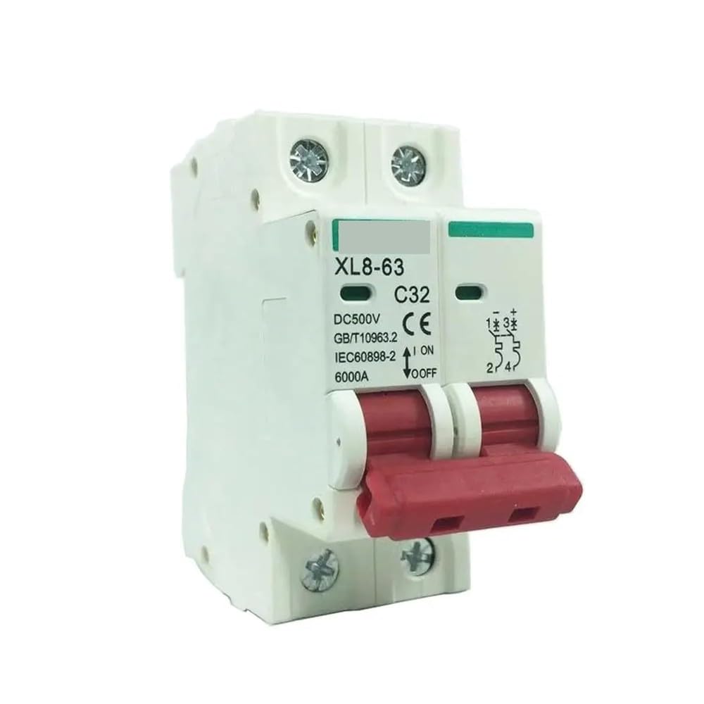 Interruttore Automatico Mini CC XL8-63 2P 500 V MCB Proteggi le apparecchiature elettriche(32A)