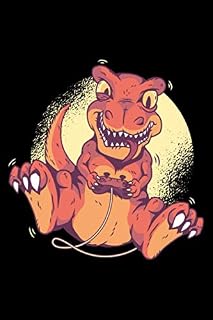 Gamer Dinosaur: Notebook Journal | 6x9 Dot Grid | 120 Pages | Softcover | Gamer & Gaming Lovers Gift