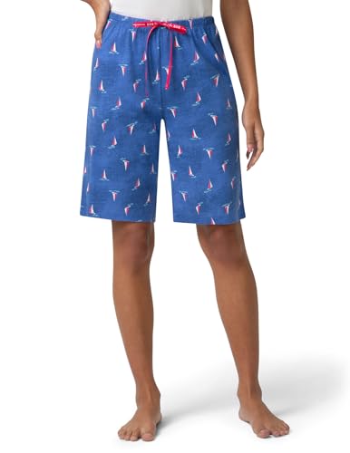 Image of HUE Women's Summer Vacation Pajama Separates, Soft, Whimsical Print Pjs with Tropical Beach Themes, Flip Flops, Cocktails