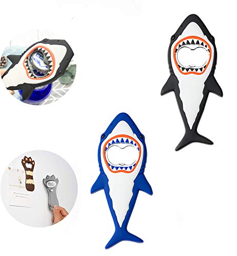 Beer Opener Magnetic Shark Bottle Openers for Refrigerator Refrigerator Magnets Beer Opener for Home Kitchen and Party and RestaurantC-2PCS