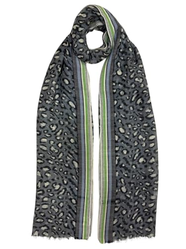 Animal Print Scarf for Women – Soft Breathable merino Wool Wrap Shawl 70x180cm – Fashion Accessory – Cozy, Versatile, Gift-Ready3