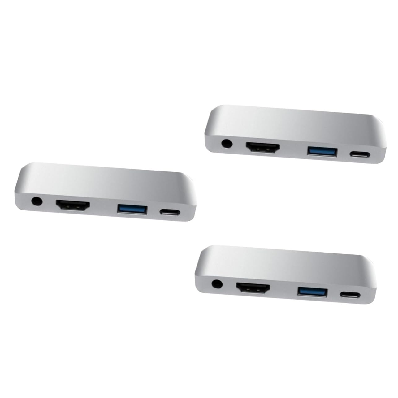 BESTonZON 3 Pièces Adaptateur Concentrateur De Charge Concentrateur De Type USB Centre De Transfert De Données Séparateur USB Hub pour Tablette 4 en 1 ateur 4k