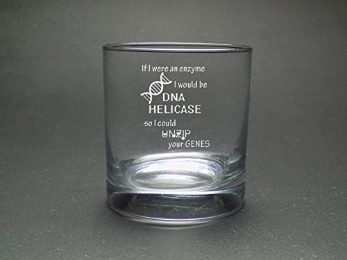 Genetics DNA Whisky Glass