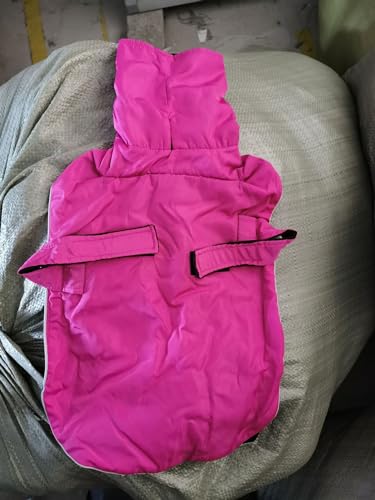VOODUE hunderegenmantel Italienische Windhund-Kleidung, wasserdichter Whippet-Mantel, Winter, verstellbare Windhund-Kleidung, Winter-warme Fleece-Kleidung, warme Jacke for Hunde (Color : GELB, Size