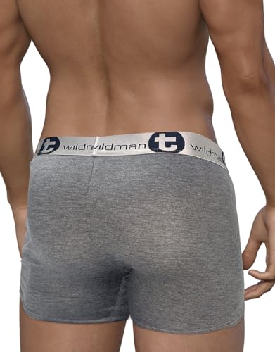 Wildmant Modal Monster Cock 5" Inseam Boxer Brief Gray4