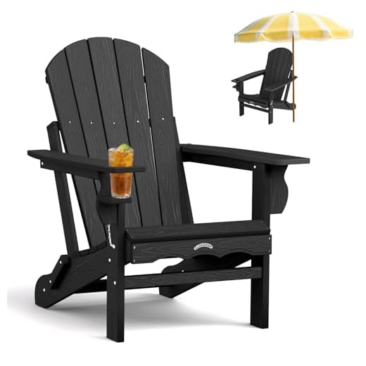 Durable Folding Adirondack Chair for Outdoor Use