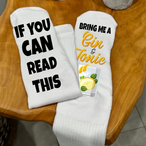 Cocktail Lover Socks – Personalized Caipirinha, Gin Tonic & Mojito Designs – Funny Drink Socks for Birthdays, Summer Parties, Vacation & Lounging – Custom Gift for Women & Men – Cozy & Comfy Novelty Socks4