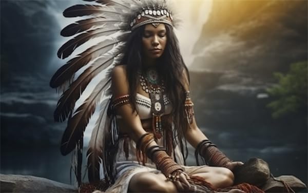 Rompecabezas para adultos y familia, rompecabezas de 500 piezas, sueños de la doncella nativa africana, juego de oración americana, juego de madera,