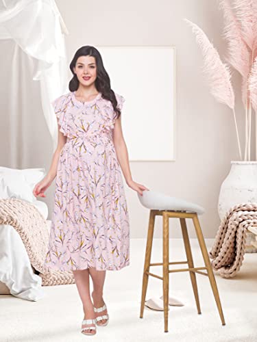 Image of AV2 Women Maternity Feeding Dress | Feeding Kurti | Nursing Dress -5071