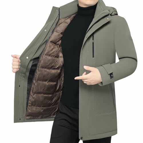 Chaqueta de invierno medieval ajustada y abrigada con capucha 5