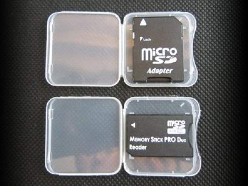100 Pack SD MMC / SDHC PRO DUO Memory Card Plastic Storage Jewel Case (memory card not included) (1 3/8" x 1 3/8" x 1/4")