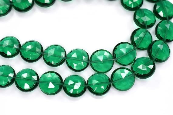 Quartz émeraude LKBEADS perles facettées de 10mm pour concevoir un bijou de famille