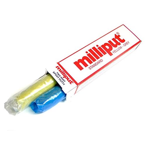 Milliput Epoxy Putty Pack of 3 (6 Sticks) Standard Yellow Grey Cold Setting Modelling Restoring Sculpting