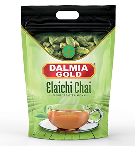 Image of Dalmia Gold Elaichi CTC Tea 1kg Polypack | Premium Cardamom Chai | Strong, Aromatic & Rich Indian Tea | Natural Spiced Kadak Granules | No Artificial Flavours | Freshness