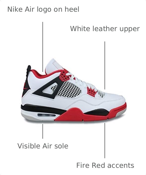 Image of Nike Jordan 4 Retro Mens Shoes Size