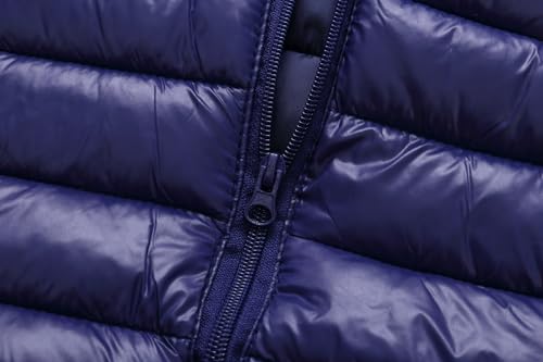 Image of AIWUHE Baby Boys Girls Hooded Puffer Vest Winter Lightweight Sleeveless Bear Ears Zipper Up Jacket Down Vest Coat Vests Kids