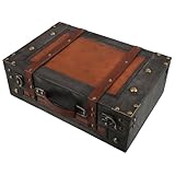 Un charme vintage authentique : cette valise en bois vintage arbore un design classique, apportant une touche rétro et sophistiquée à tout espace de vie ou décoration