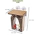 Roamwild Beautiful Arch Window Wild Bird Feeder with Huge 4LBS Capacity & Ultra Strong Dual Suction Technology for Outdoors with Drainage Holes & Window Protectors
