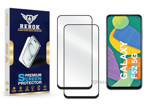 Image of Gorilla Tempered Glass Screen Protector Compatible with Samsung Galaxy F52 5G [Pack of 2] | Edge-to-Edge, Bubble-Free, Case Friendly, Easy Installation Kit