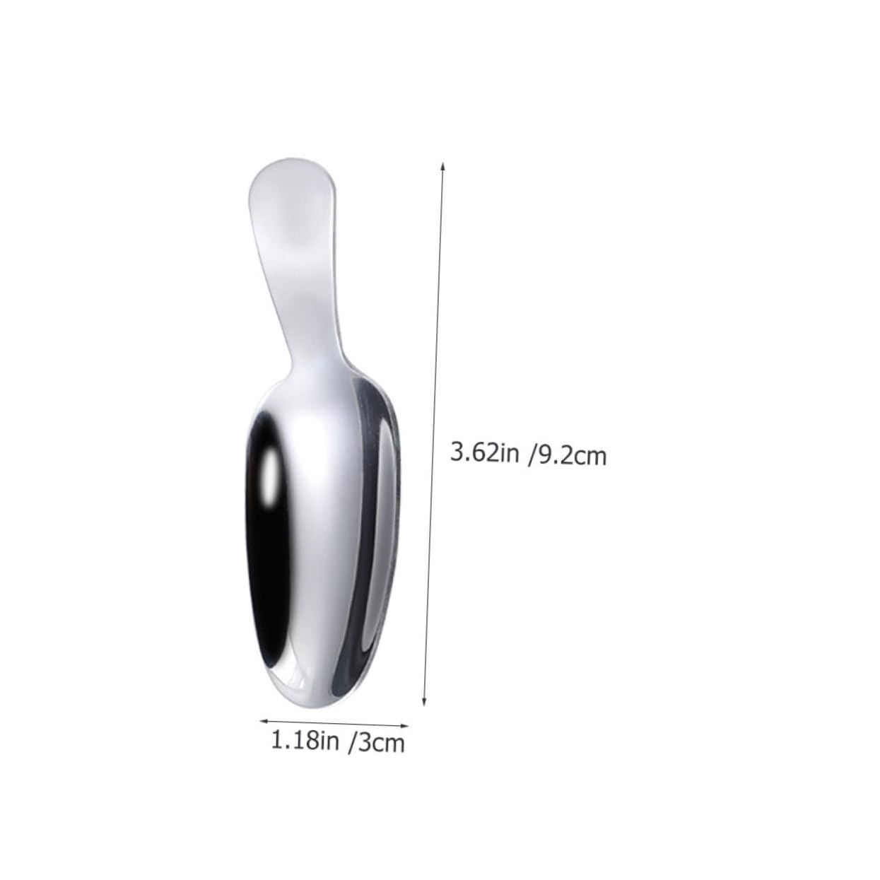 PRETYZOOM 4Pcs Stainless Steel Tea Spoon Portable Tea Scoop for Home and Kitchen Versatile Dessert Spoon for Sugar Salt and Tea Leaves and Kitchen Essential