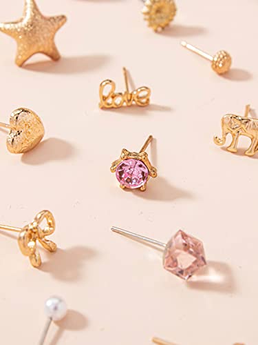 Image of Shining Diva Fashion 30 Pairs Combo Set Stylish Earrings for Women and Girls