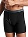 Fruit of the Loom mens Premium Tag-free Cotton Underwear (Regular & Big Man) Boxer Briefs, Boxer Brief - 4 Pack Black/Gray, Medium US