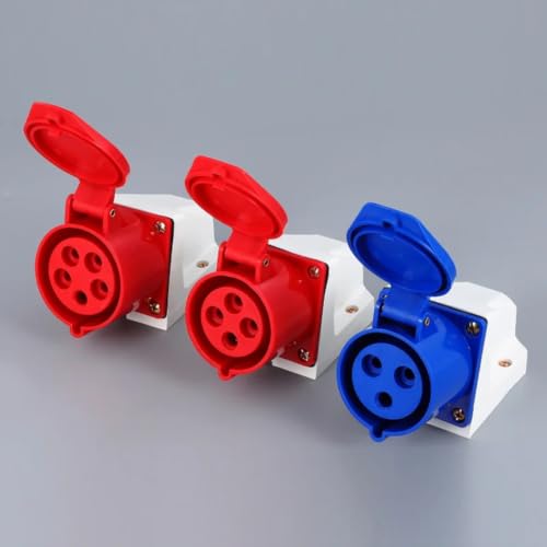 Socket 4P 32A IP44 de pared para una conexión segura a 380V y 415V en talleres 6