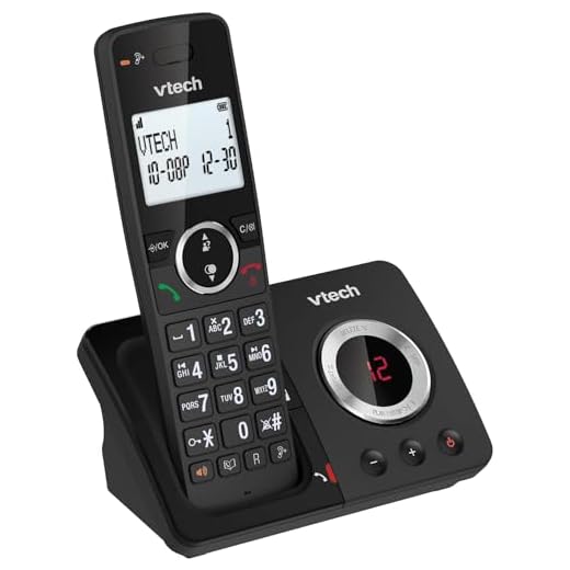 VTech Téléphone numérique sans Fil ES2050 Répondeur Simple Bloqueur d'appels indésirables