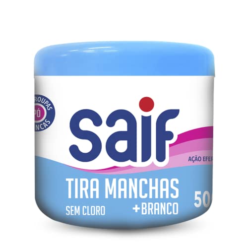 Saif Tira Manchas Em Pó Sem Cloro Mais Branco Poder O2 500G Removedor De Manchas De Roupas... Saif Tira Manchas Em Pó Sem Cloro Mais Branco Poder O2 500G Removedor De Manchas De Roupas...