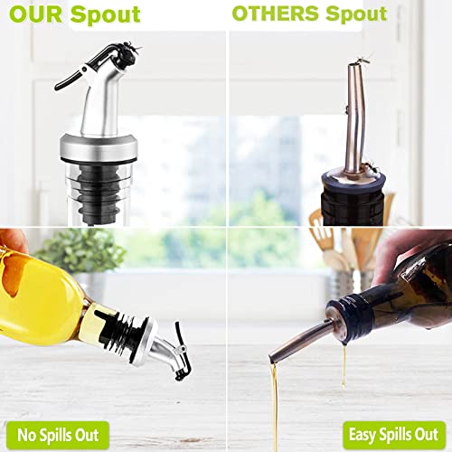 500ml/17oz Oil Dispenser, Olive Oil Glass Bottle for Cooking Vinegar - Image 4
