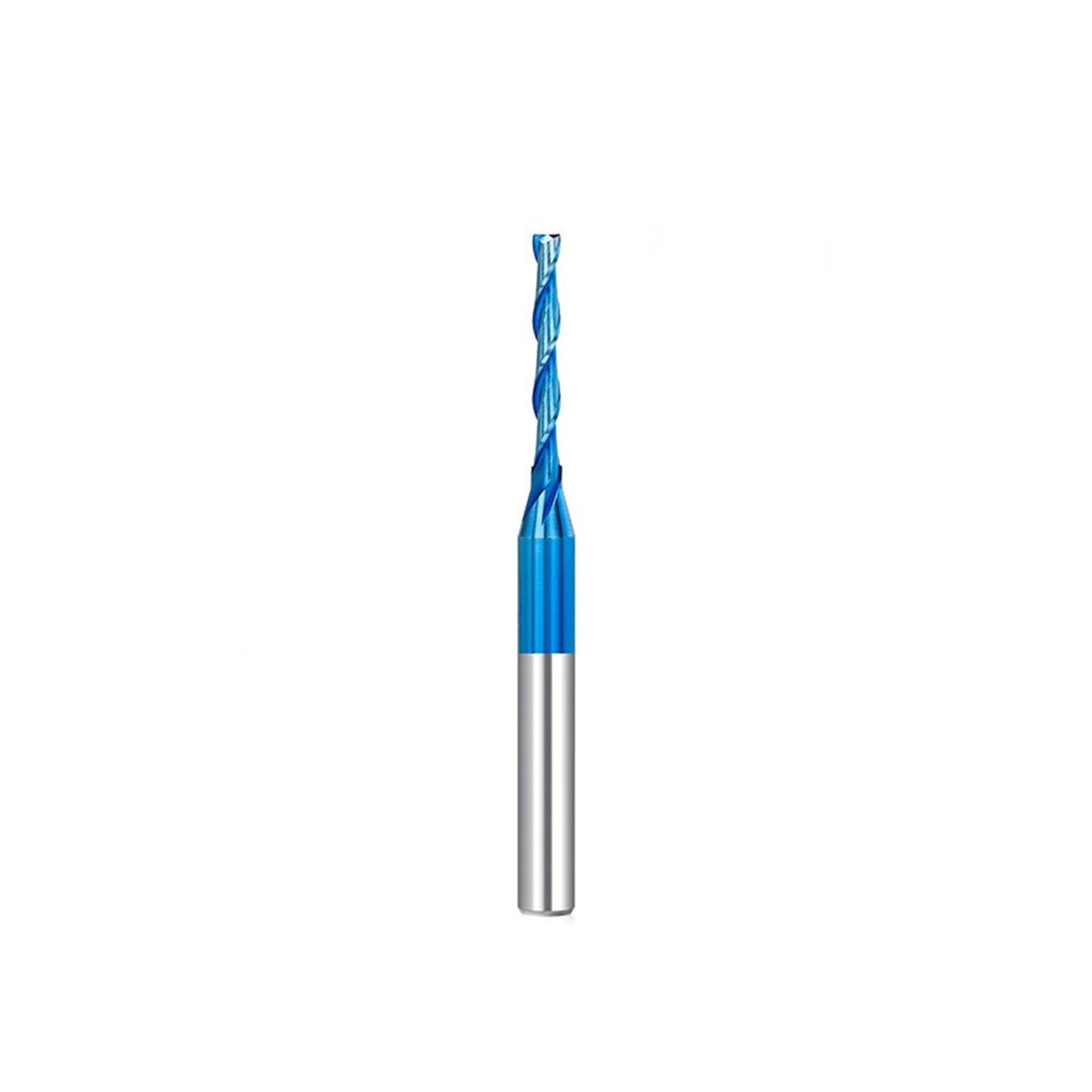 HYUJNAFZR 1pcs Standard Spiral Bit with Up Cut Solid Carbide 6.35mm Shank HRC55 End Mill for Wood Cut Carving