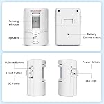 S SELDORAUK Motion Sensor Door Chime, Shop Visitor Alert Wireless PIR Doorbell Entry Alarm for Store Business Office School Home When Entering 13 Chimes 5 Volume 7m Range Include Barking