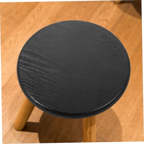 Taburete redondo asiento de madera resistente y cómodo para renovar sillas de comedor 8
