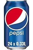 Pepsi Cola, Das Original von Pepsi, Koffeinhaltige Cola in der Dose (24 x 0,33l)