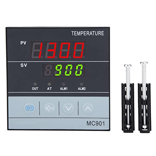 Respicefinem Digital Pid Temperature Controller K Type Pt100 Sensor Input Relay SSR Output Pid Temperature Controller Kit Dual Temperature Controller