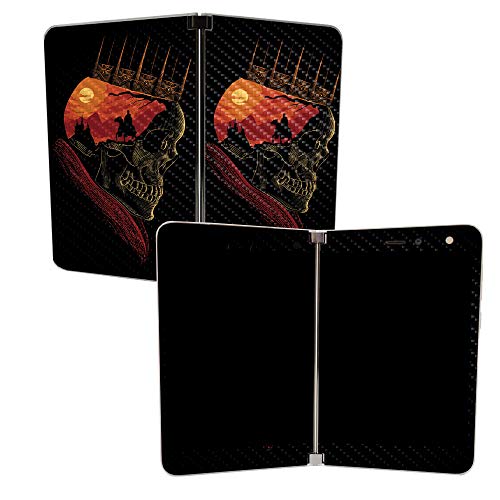 Image of MIGHTY SKINS MightySkins Carbon Fiber Skin for Microsoft Surface Duo - King Nothing | Protective, Durable Textured Carbon Fiber Finish | Easy to Apply, Remove, and Change Styles | Made in The USA