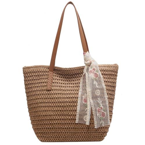 Sac de plage avec ornement ruban chic grand cabas de voyage