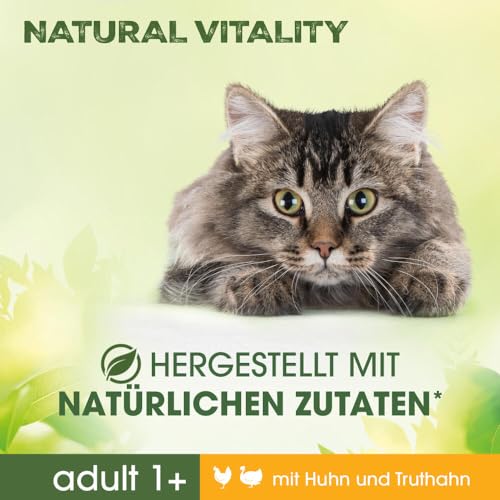 Perfect Fit Natural Vitality Adult 1+ – Trockenfutter für erwachsene Katzen ab 1 Jahr – Huhn & Truthahn – Unterstützt die Vitalität – 6 kg