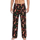 Chili Fashion Mens Pajama Pants PJ Pants Soft Sleep Pant Men Pajama Bottom with Pockets Drawstring XL