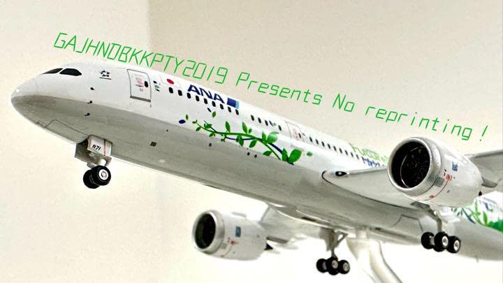 Amazon.co.jp: 1400 ANA 特別塗装 Green Jet B-787-9 モデル