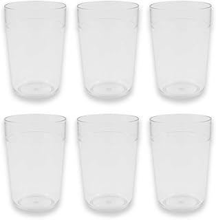 CARTAFFINI SRL - Bicchiere Birra in San, Ø 7,6 cm/H 11,3 cm, capacità 250 ml, Colore: Trasparente